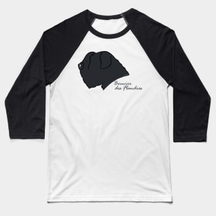 Bouvier des Flandres silhouette Baseball T-Shirt